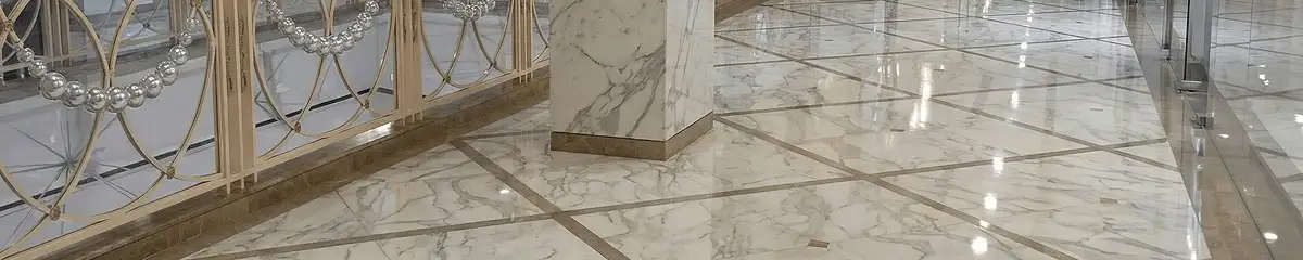 Beautiful marble floor professionally installed in Portland, OR